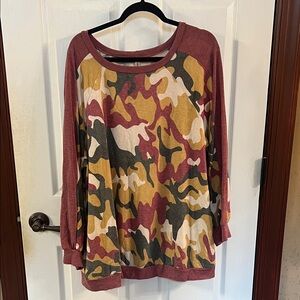Emerald Multicolor Long Sleeve Top